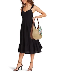 Anne Klein Large Straw Hobo Handbag