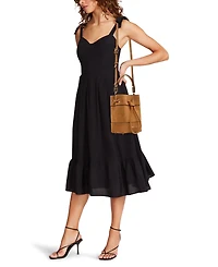 Anne Klein Textured Faux Suede Mini Bucket Handbag