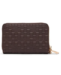 Anne Klein Embossed Double Zip Mini Around Wallet