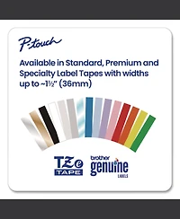 Brother P-Touch TZE131G 0.47 in. x 26.2 ft. TZe Standard Adhesive Laminated Labeling Tape