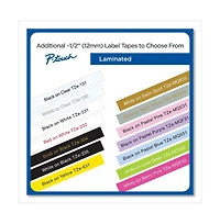 Brother P-Touch TZEMQ835 0.47 in. x 16.4 ft. Standard Adhesive Laminated Labeling Tape