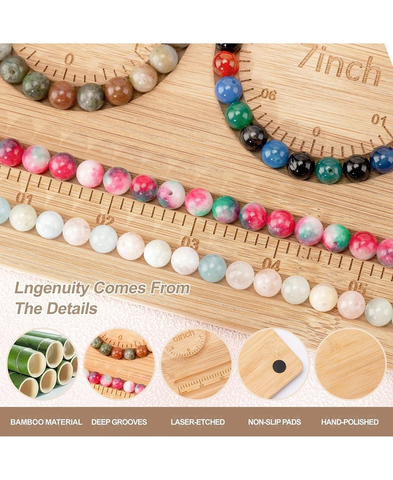 Gnuadz Bead Board Beading Bracelet Maker Kit Tray Sizer