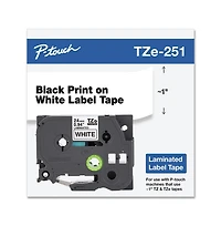 Brother P-Touch TZE251 0.94 in. x 26.2 ft. TZe Standard Adhesive Laminated Labeling Tape