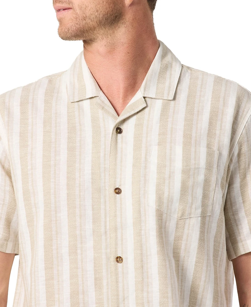 O'Neill Men's Dobby Stripe Short-Sleeve Shirt