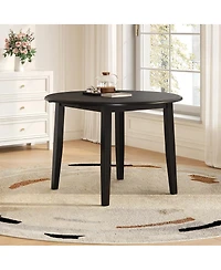 Streamdale Furniture Extendable Round Dining Table for 2-4, Folding, Space Saving