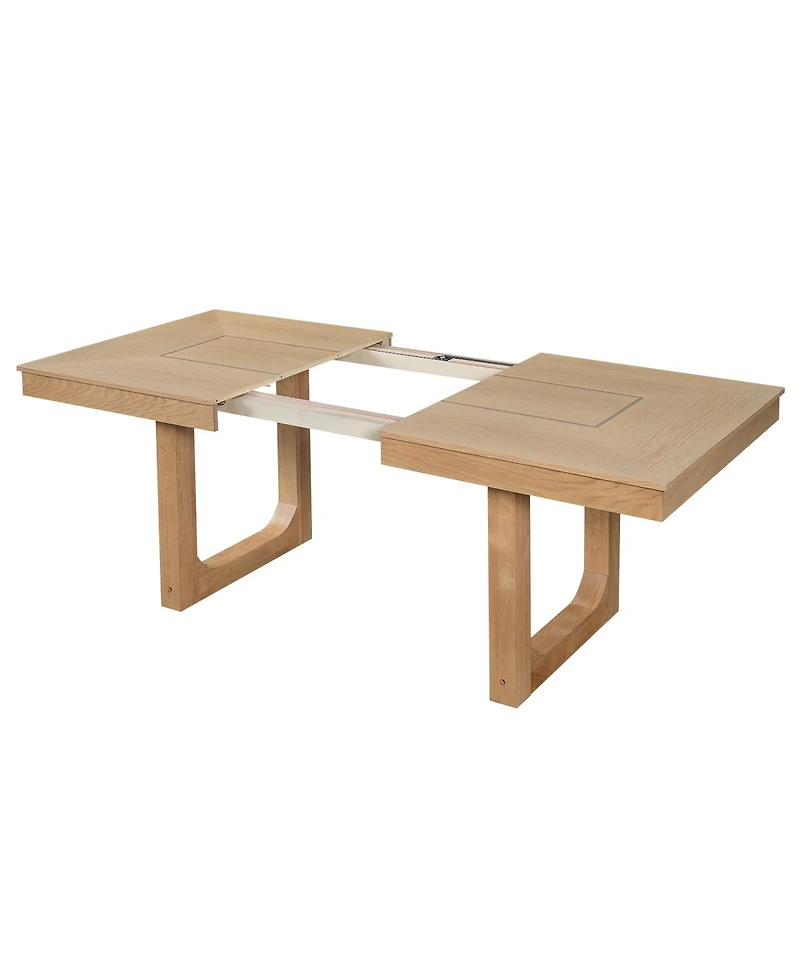 Streamdale Furniture 60 - 78 Inch Extendable Farmhouse Dining Table