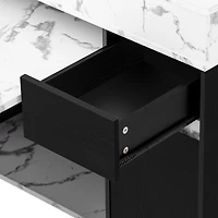 Streamdale Furniture Extendable Kitchen Island with Storage and Power