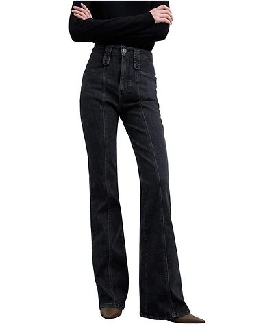 Scalpers Women's Bootcut Jeans Buttons