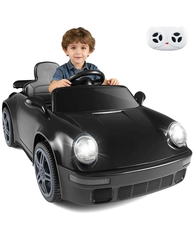 Slickblue Ride-On Car for Kids, Licensed with Remote Control and Music