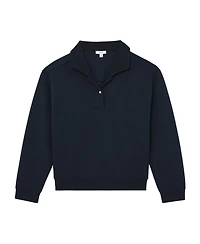 Reiss Women's Bella Premium Interlock Collar Sweatshirt