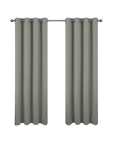 Rt Designers Collection Oakley Embossed Blackout Polyester Window Curtain Grommet Panel 52" x 84