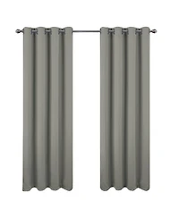 Rt Designers Collection Oakley Embossed Blackout Polyester Window Curtain Grommet Panel 52" x 84