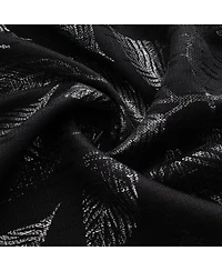 Rt Designers Collection Bexley Foil Jacquard Polyester Window Curtain Grommet Panel 52" x 84