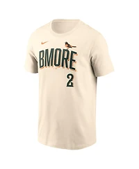 Nike Men's Gunnar Henderson Natural Baltimore Orioles 2026 City Connect Name & Number T-Shirt