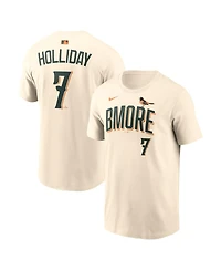 Nike Men's Jackson Holliday Natural Baltimore Orioles 2026 City Connect Name Number T-Shirt