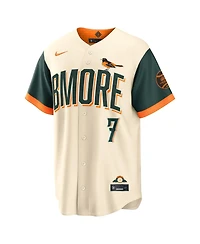 Nike Men's Jackson Holliday Natural Baltimore Orioles 2026 City Connect Stadium Jersey