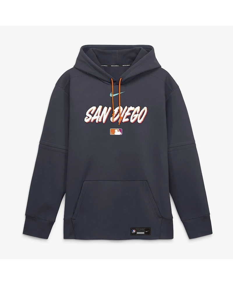 Nike Men's Black San Diego Padres 2026 City Connect Authentic Collection Therma-fit Hoodie
