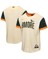 Nike Big Boys and Girls Cream Baltimore Orioles 2026 City Connect Stadium Jersey