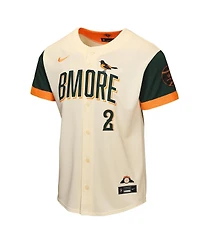 Nike Big Boys and Girls Gunnar Henderson Cream Baltimore Orioles 2026 City Connect Stadium Jersey