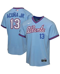 Nike Big Boys and Girls Ronald Acuna Jr. Light Blue Atlanta Braves 2026 City Connect Stadium Jersey