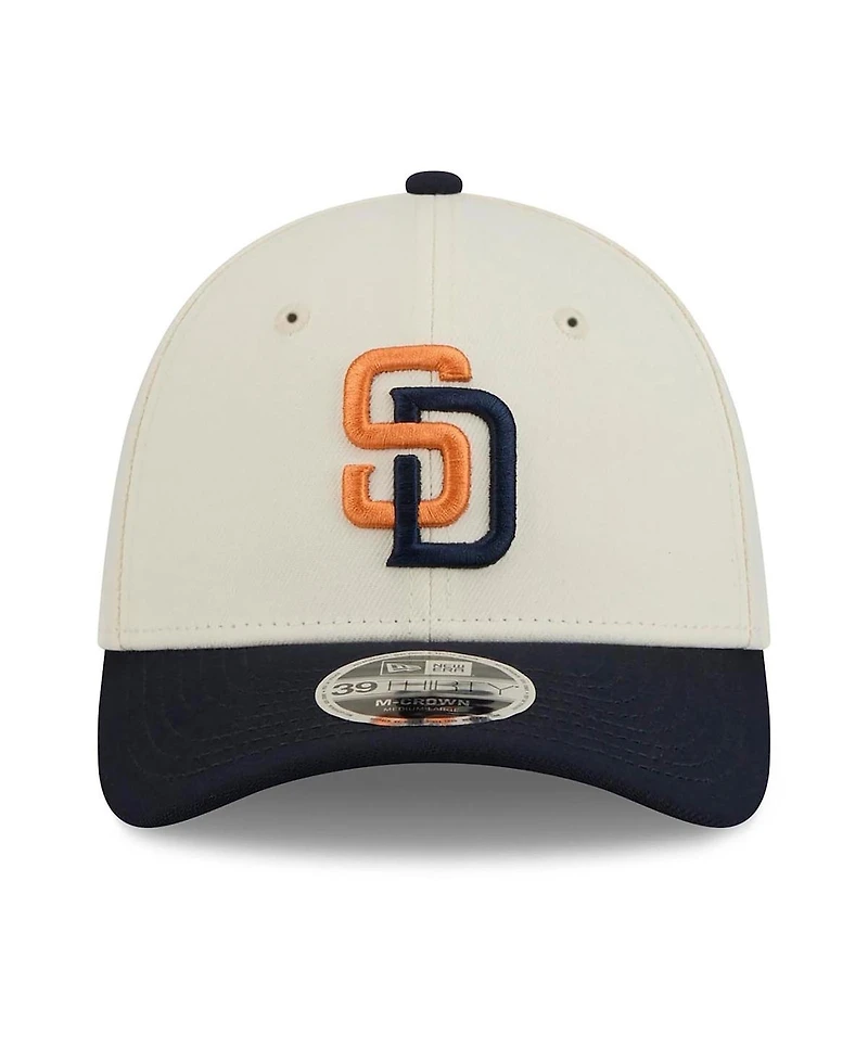 New Era Men's Cream/Navy San Diego Padres 2026 City Connect M-Crown 39THIRTY Flex Hat