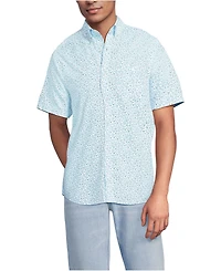 Lands' End Big & Tall Short Sleeve Seersucker Shirt