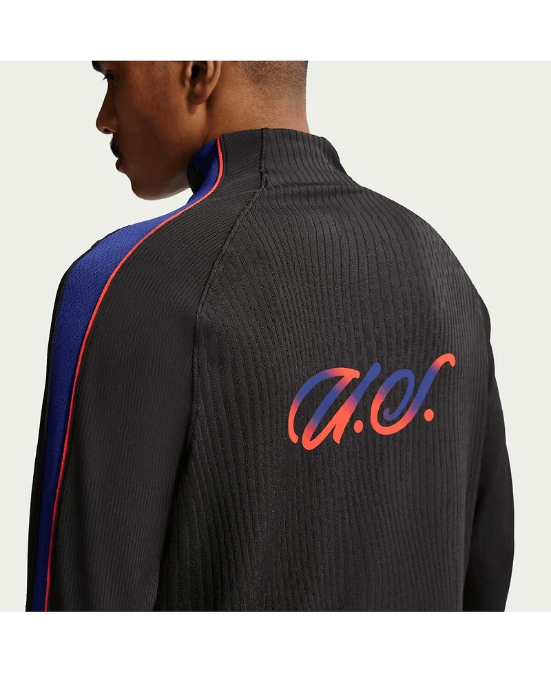 Nike Men's Black Usmnt 2026 Strike Elite Dri-fit Adv Long Sleeve Quarter-Zip Drill Sweatshirt