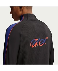 Nike Men's Black Usmnt 2026 Strike Elite Dri-fit Adv Long Sleeve Quarter-Zip Drill Sweatshirt