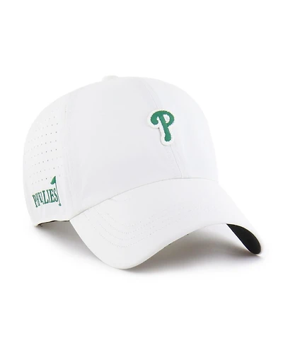 '47 Brand Men's White Philadelphia Phillies Elevated Greens Clean Up Adjustable Hat