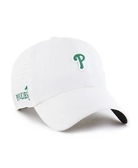 '47 Brand Men's White Philadelphia Phillies Elevated Greens Clean Up Adjustable Hat