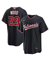 Nike Men's James Wood Navy Washington Nationals Alternate Replica Jersey