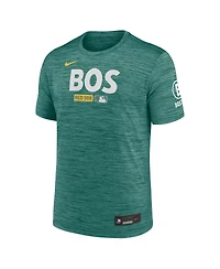 Nike Men's Green Boston Red Sox Authentic Collection City Connect Velocity Dri-fit T-Shirt