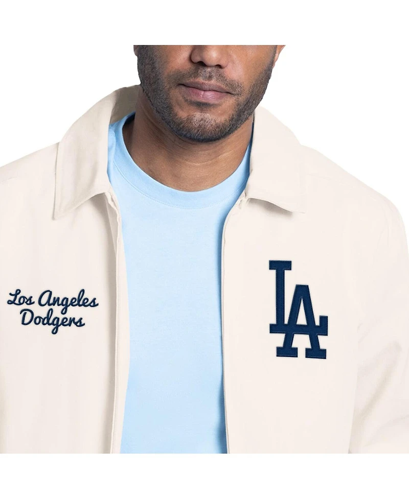 Starter Men's White Los Angeles Dodgers Franchise Lightweight Full-Zip Jacket