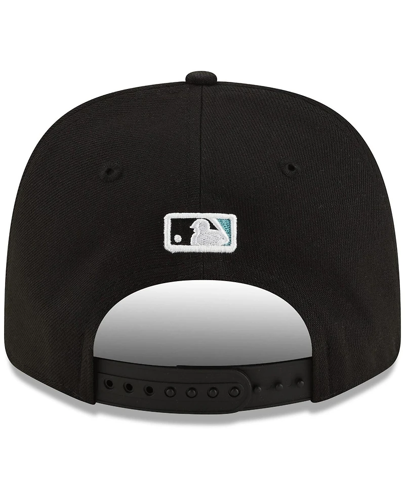 New Era Men's Black Florida Marlins Player Replica 9SEVENTY Adjustable Hat
