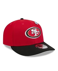 New Era Men's Scarlet/Black San Francisco 49ers 2026 Nfl Draft On Stage Pre-Curved 9FIFTY Snapback Hat