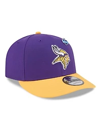 New Era Men's Purple/Gold Minnesota Vikings 2026 Nfl Draft On Stage Pre-Curved 9FIFTY Snapback Hat