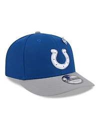 New Era Men's Royal/Gray Indianapolis Colts 2026 Nfl Draft On Stage Pre-Curved 9FIFTY Snapback Hat