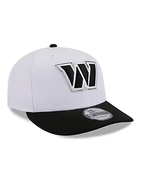 New Era Men's White/Black Washington Commanders 2026 Nfl Draft Pre-Curved 9FIFTY Snapback Hat