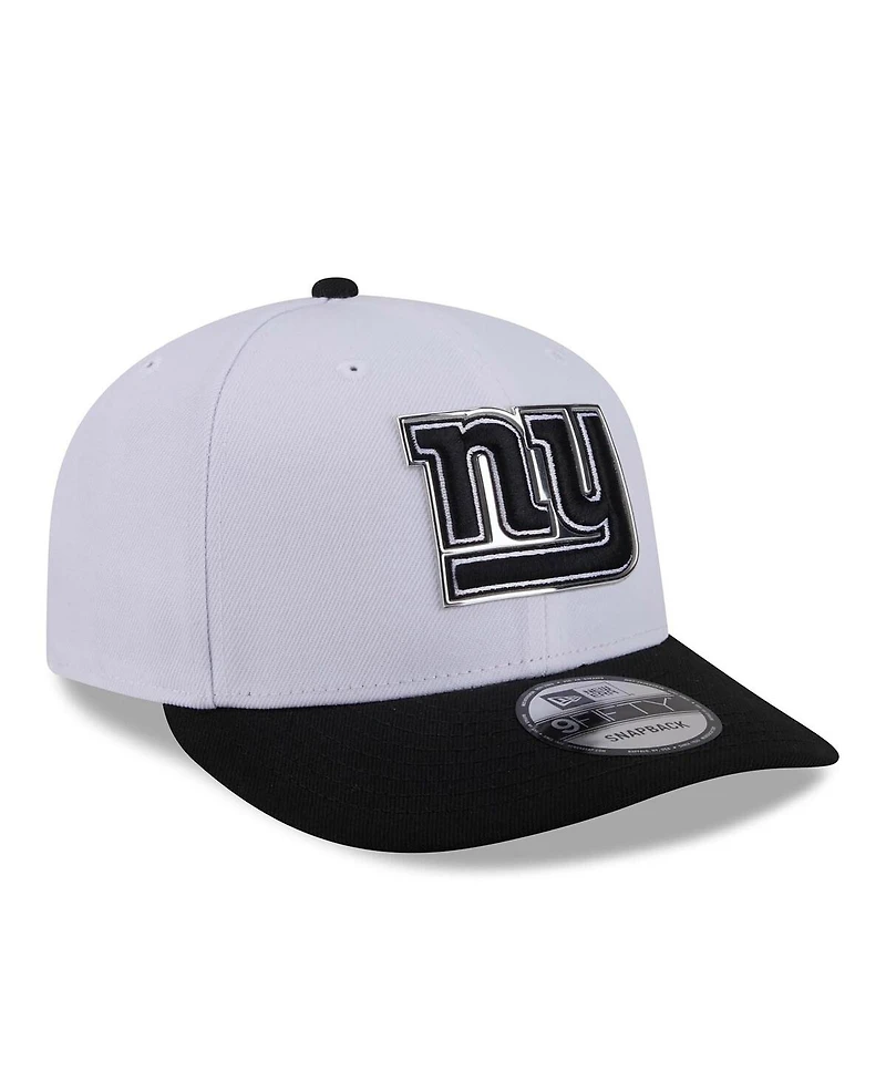 New Era Men's White/Black New York Giants 2026 Nfl Draft Pre-Curved 9FIFTY Snapback Hat