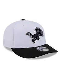 New Era Men's White/Black Detroit Lions 2026 Nfl Draft Pre-Curved 9FIFTY Snapback Hat