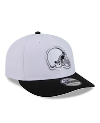 New Era Men's White/Black Cleveland Browns 2026 Nfl Draft Pre-Curved 9FIFTY Snapback Hat