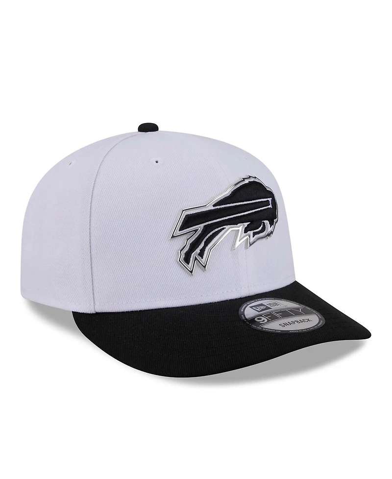 New Era Men's White/Black Buffalo Bills 2026 Nfl Draft Pre-Curved 9FIFTY Snapback Hat