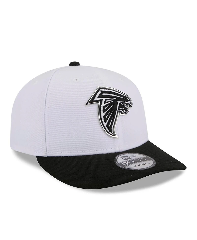 New Era Men's White/Black Atlanta Falcons 2026 Nfl Draft Pre-Curved 9FIFTY Snapback Hat