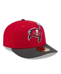 New Era Men's Red/Pewter Tampa Bay Buccaneers 2026 Nfl Draft Pre-Curved 59FIFTY Fitted Hat