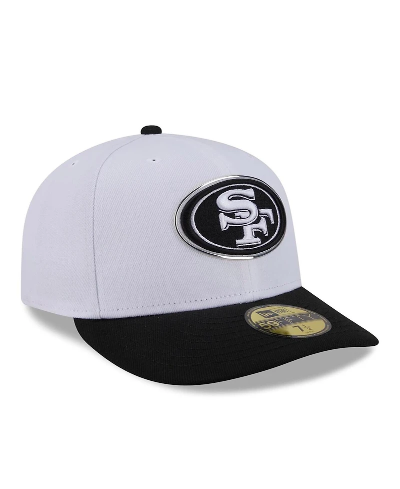 New Era Men's White/Black San Francisco 49ers 2026 Nfl Draft Pre-Curved 59FIFTY Fitted Hat