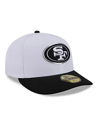 New Era Men's White/Black San Francisco 49ers 2026 Nfl Draft Pre-Curved 59FIFTY Fitted Hat