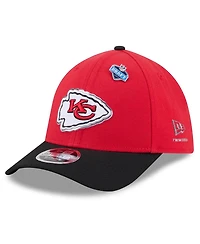 New Era Men's Red/Black Kansas City Chiefs 2026 Nfl Draft 39THIRTY M-Crown Flex Hat