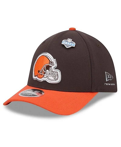 New Era Men's Brown/Orange Cleveland Browns 2026 Nfl Draft 39THIRTY M-crown Flex Hat