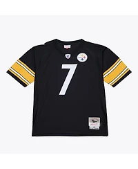 Mitchell Ness Men's Ben Roethlisberger Black Pittsburgh Steelers 2001 Legacy Throwback Replica Jersey