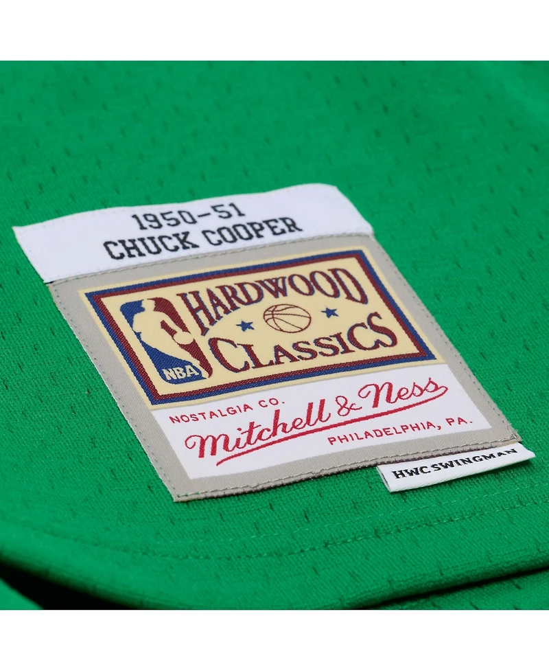 Mitchell Ness Men's Chuck Cooper Kelly Green Boston Celtics 1950-51 Pioneers Swingman Jersey